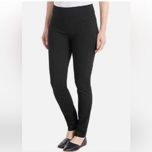 Dalia Ladies' Ponte Pant - Built-in Tummy Control Panel - Black